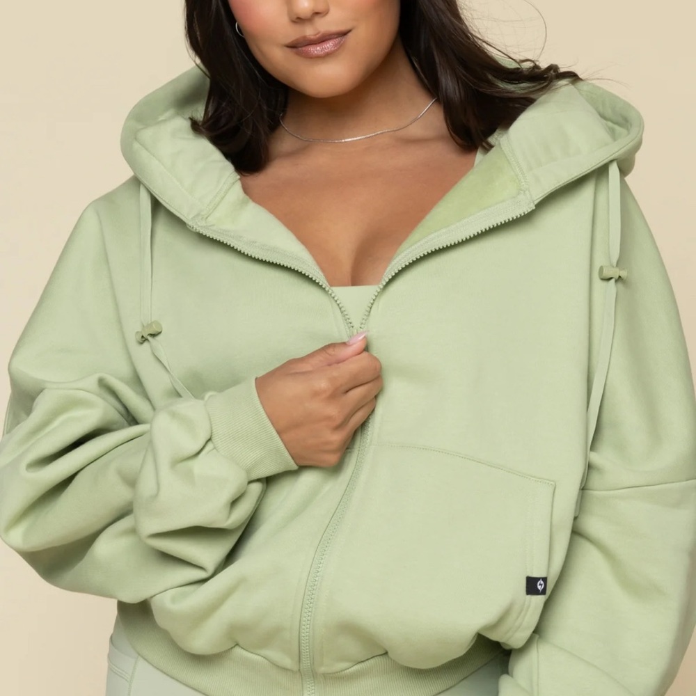 NWT POPFLEX Cloud Hoodie Pistachio XXS/XS